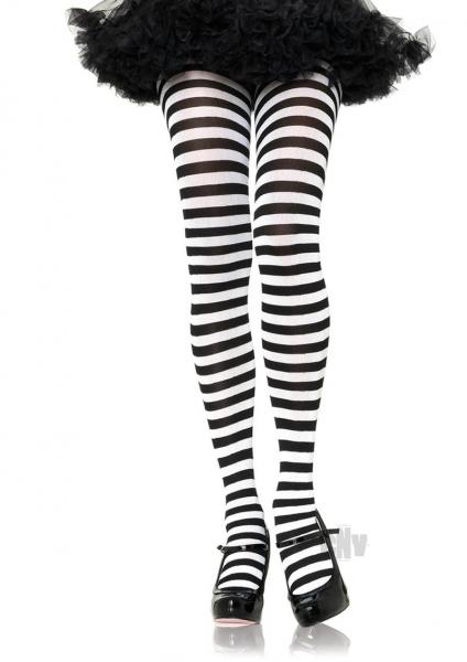 Bold & Flirty Striped Plus Tights: Stand Out!