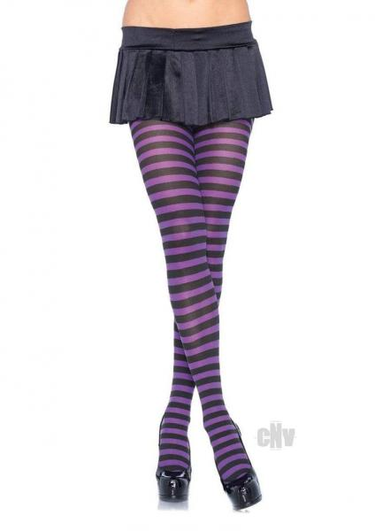 Enchanted Striped Plus Size Tights 🖤🔮