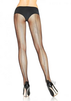 Sultry Black Fishnet Backseam Hose: Flaunt Style!