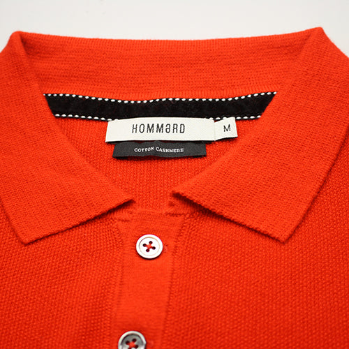 Red Cashmere Coastal Polo: Hemingway Elegance