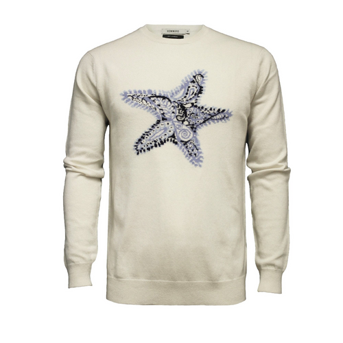 Luxury Coastal Elegance: Starfish Cashmere Sweater