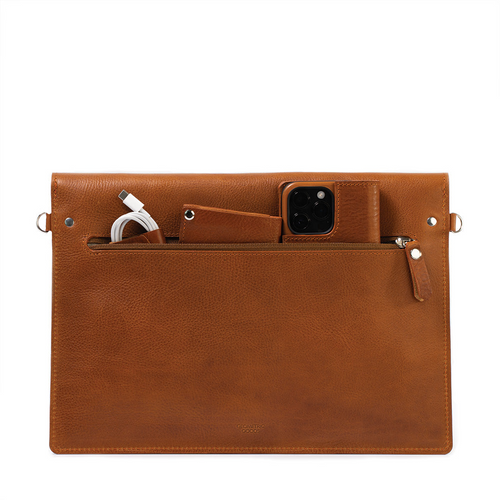 Leather Bag for iPad with adjustable strap