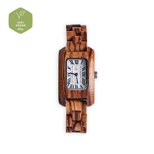 Opulent Maple & Zebrawood Elegance Watch