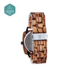 Handcrafted Zebrawood Elegance: Carbon-Negative Luxury