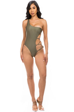 Enchanting Goddess: One-Shoulder Swimsuit - Radiate Romance