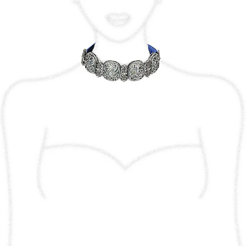 Luxe Black Brass Necklace - Dazzling Elegance