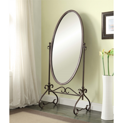 Clarisse Metal Cheval Mirror: Grand Elegance