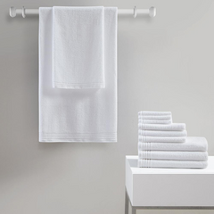 Luxurious 12-Piece Cotton Bath Towel Set