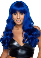 Royal Blue Misfit: Opulent 24" Wig Beauty