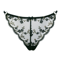 Enchanted Autumn Lace Thong - Embrace Elegance