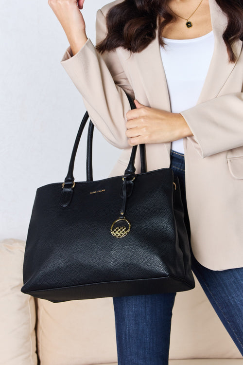 The Bard's Elegance: Faux Leather Handbag