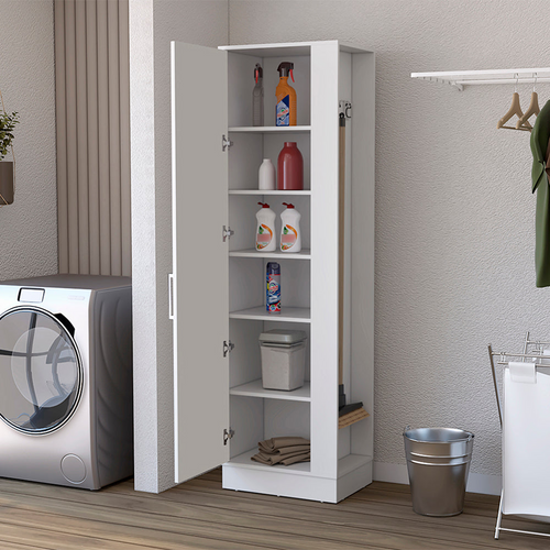 The Manika White Finish Storage Cabinet: Aestheticulfillment