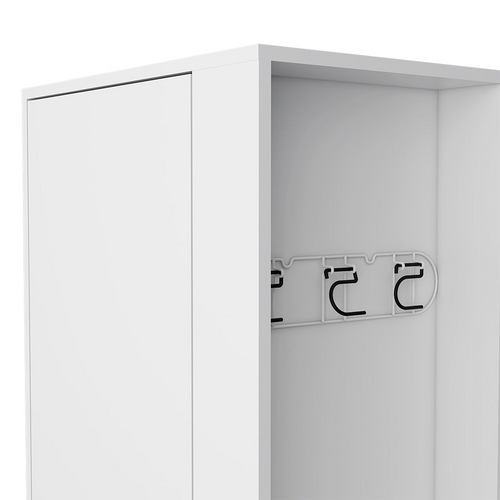 The Manika White Finish Storage Cabinet: Aestheticulfillment