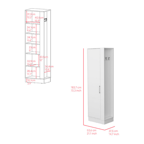 The Manika White Finish Storage Cabinet: Aestheticulfillment