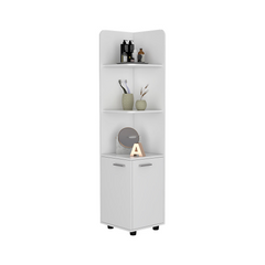 Elegant White Freestanding Cabinet: A Regal Find