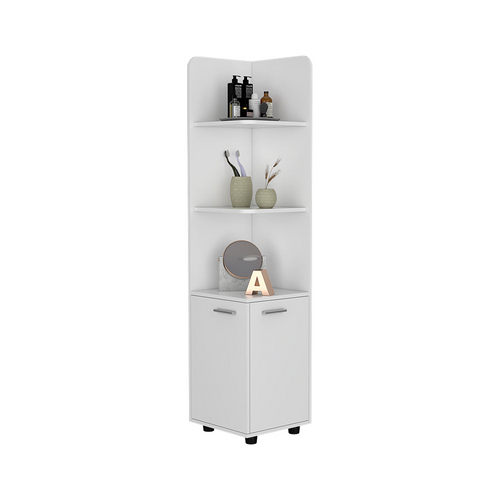 Elegant White Freestanding Cabinet: A Regal Find