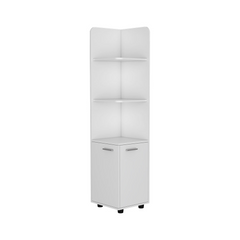 Elegant White Freestanding Cabinet: A Regal Find