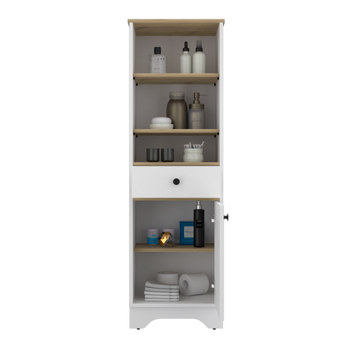 The Elegant Light Oak Linen Cabinet Epitome