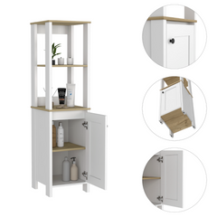 Jannes Linen Cabinet: Bath Storage Elegance