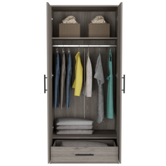 Elegant Beery 180 Gray Armoire: Luxury Personified