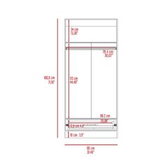 Elegant Beery 180 Gray Armoire: Luxury Personified