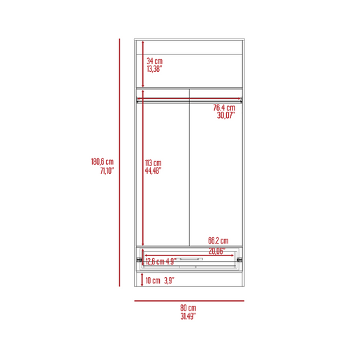 Elegant Beery 180 Gray Armoire: Luxury Personified