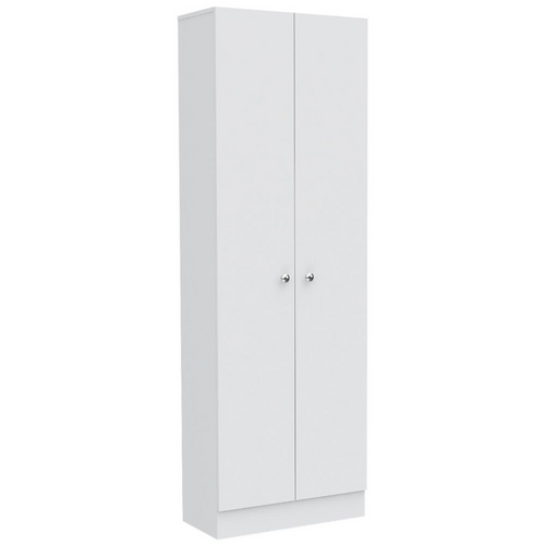 Opulent White Finish Storage Cabinet - 70"