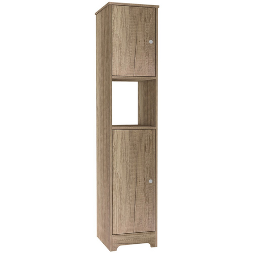 Albany Luxury Light Oak Linen Cabinet: Royal Organization