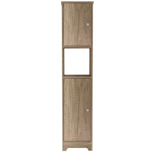 Albany Luxury Light Oak Linen Cabinet: Royal Organization