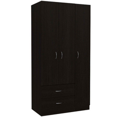 Clark Three Door Armoire: Black Wengue'est Elegance