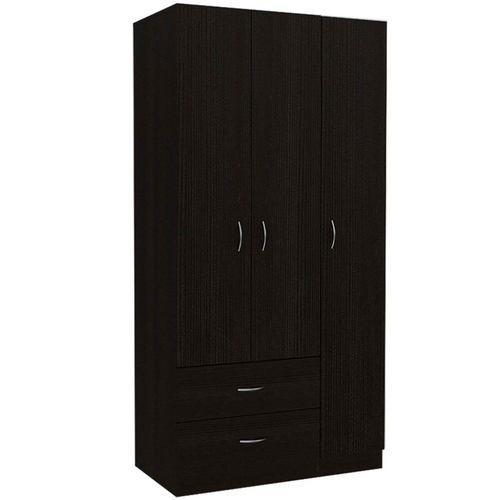 Clark Three Door Armoire: Black Wengue'est Elegance