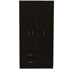 Clark Three Door Armoire: Black Wengue'est Elegance