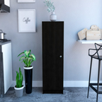 Pantry Miami Black Wengue Cabinet: Elegance Personified