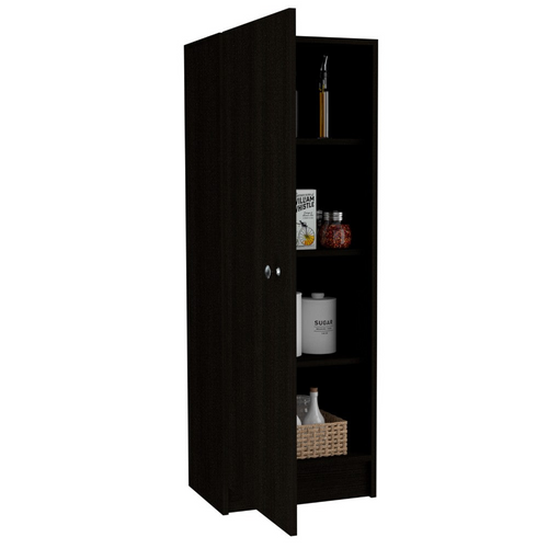 Pantry Miami Black Wengue Cabinet: Elegance Personified