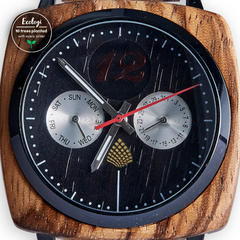 Handcrafted Zebrawood Elegance: Carbon-Negative Luxury