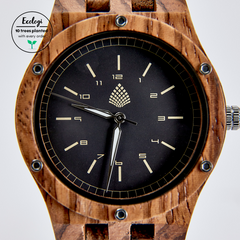 Zebrawood Elegance: The Sustainable Luxury Timepiece