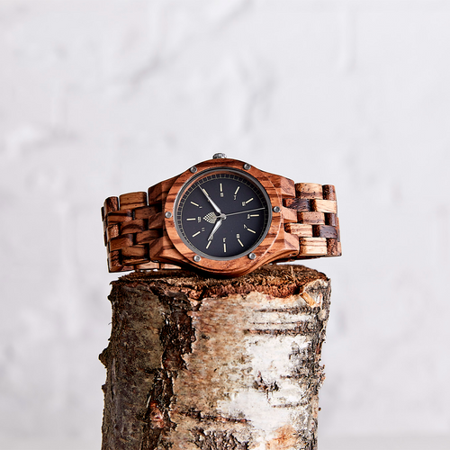 Zebrawood Elegance: The Sustainable Luxury Timepiece