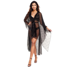 Axami Elegance in Black Lace Robe 🔥