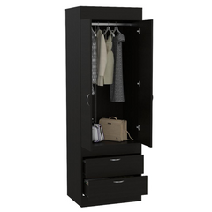 The Luxurious Black Wengue Armoire: A Noble Closet