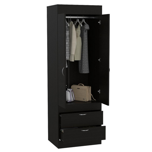 The Luxurious Black Wengue Armoire: A Noble Closet