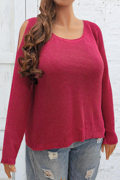 Eternal Love Cold Shoulder Sweater: Embrace Romance 💖