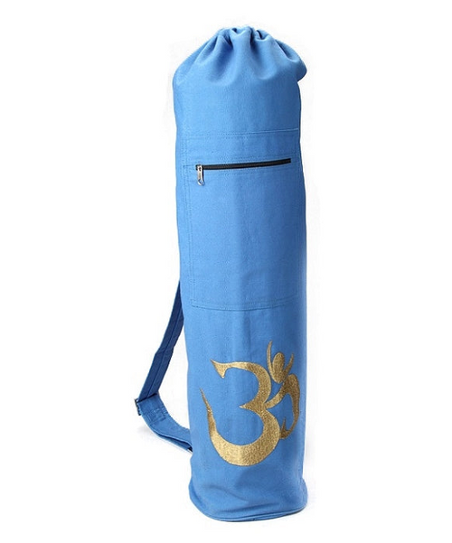 Embroidered OM Shiva Yoga Bag: Divine Elegance