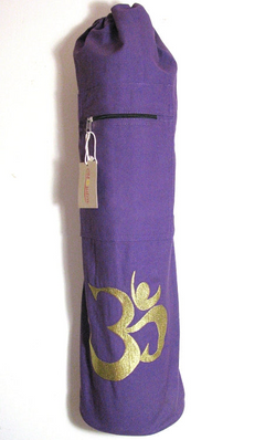 Embroidered OM Shiva Yoga Bag: Divine Elegance