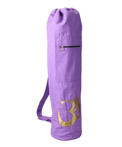 Embroidered OM Shiva Yoga Bag: Divine Elegance