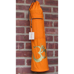 Embroidered OM Shiva Yoga Bag: Divine Elegance