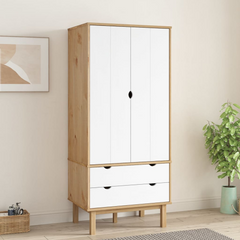 Opulent Scandinavian Pine Wardrobe by vidaXL