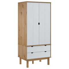 Opulent Scandinavian Pine Wardrobe by vidaXL