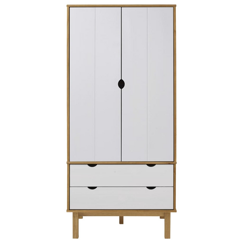 Opulent Scandinavian Pine Wardrobe by vidaXL