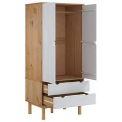 Opulent Scandinavian Pine Wardrobe by vidaXL