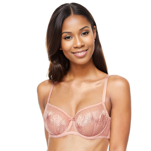 Mable Soft Pink Balconette Bra: Whisper of Romance